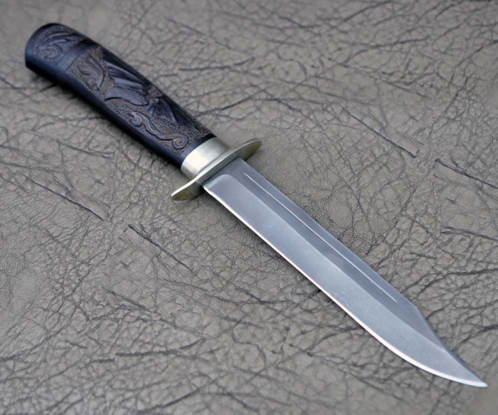 Нож Кустари и К Финка Р-2 Х-12 черное дерево