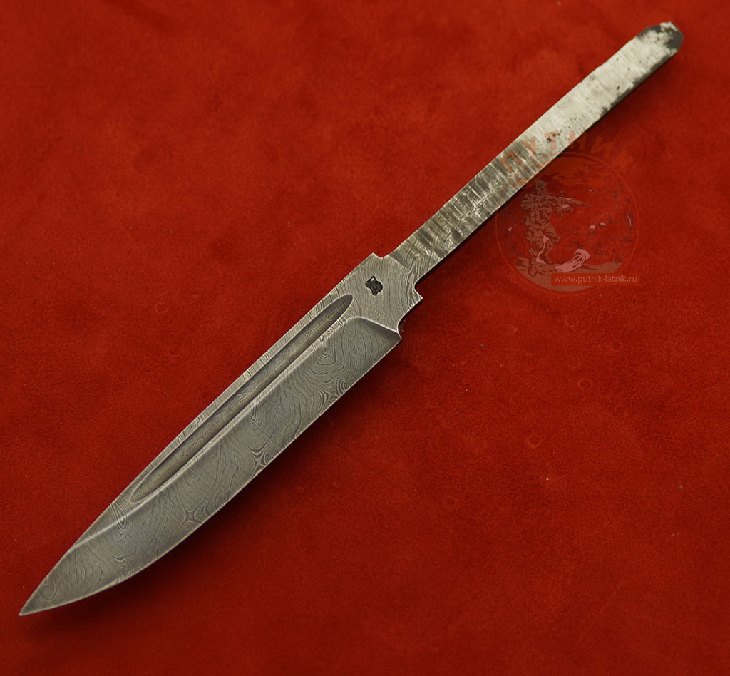 Клинок для ножа № 42 дамасская сталь