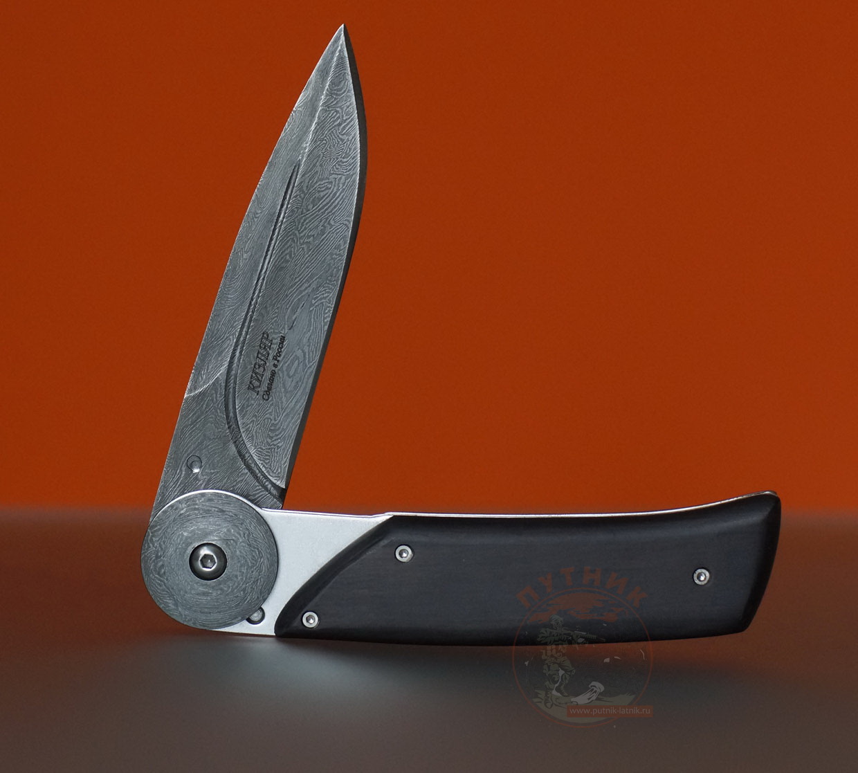 Нож Байкер 1 дамасская сталь