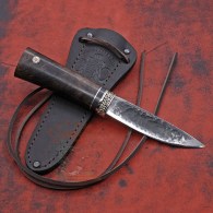 Шейный якутский нож Х12МФ СТ06