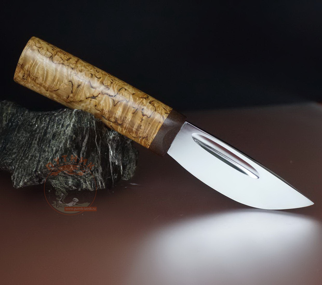 Якутский нож средний Х12МФ ковка дерево