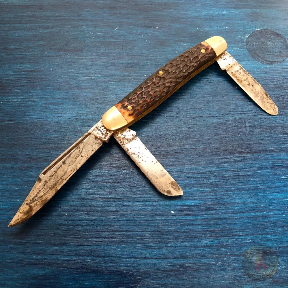 Vintage Kutmaster Utica NY Stockman knife