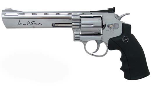 пневматический револьвер gletcher sw r8 silver