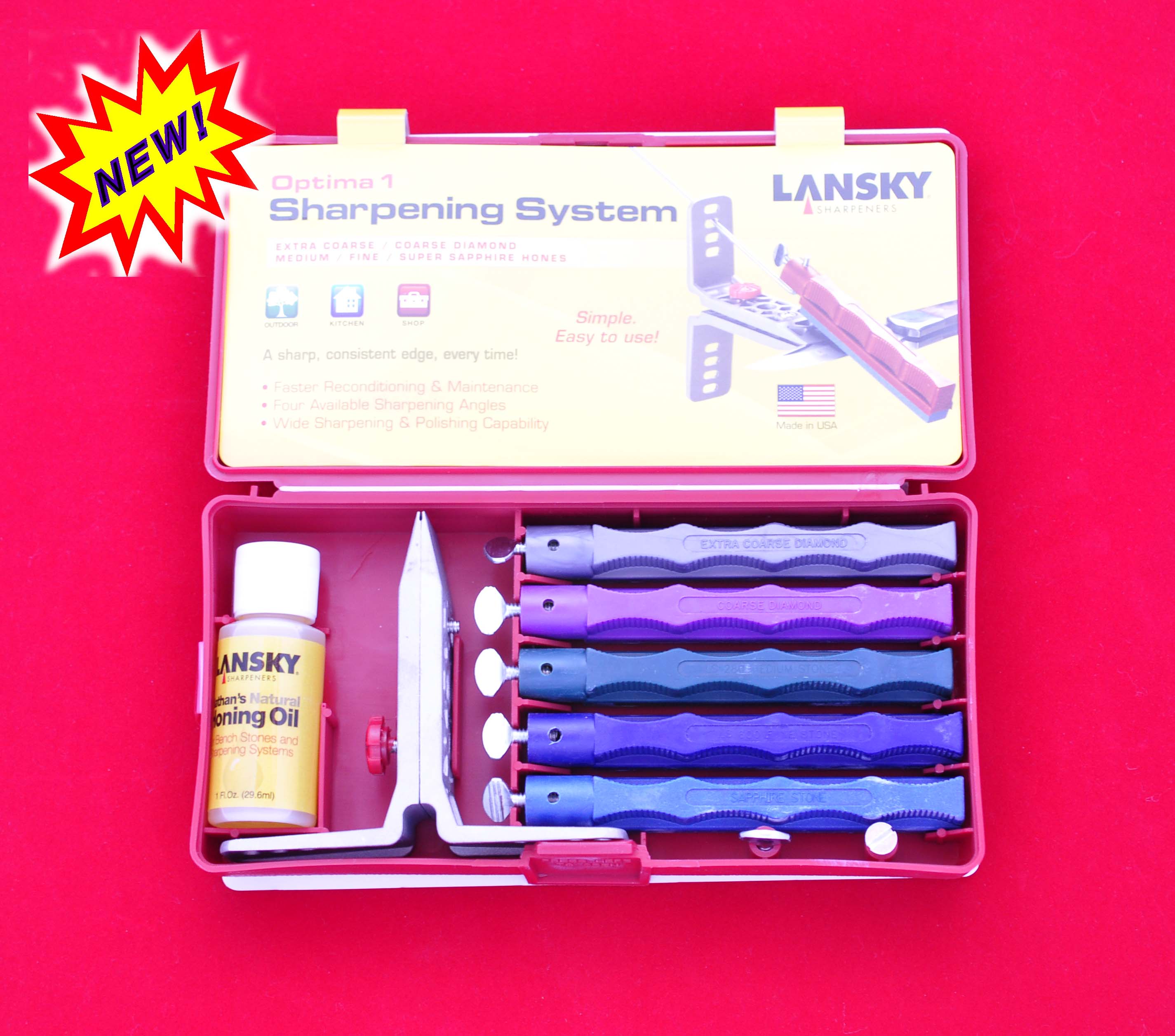 lansky deluxe diamond knife sharpening system lkdmd