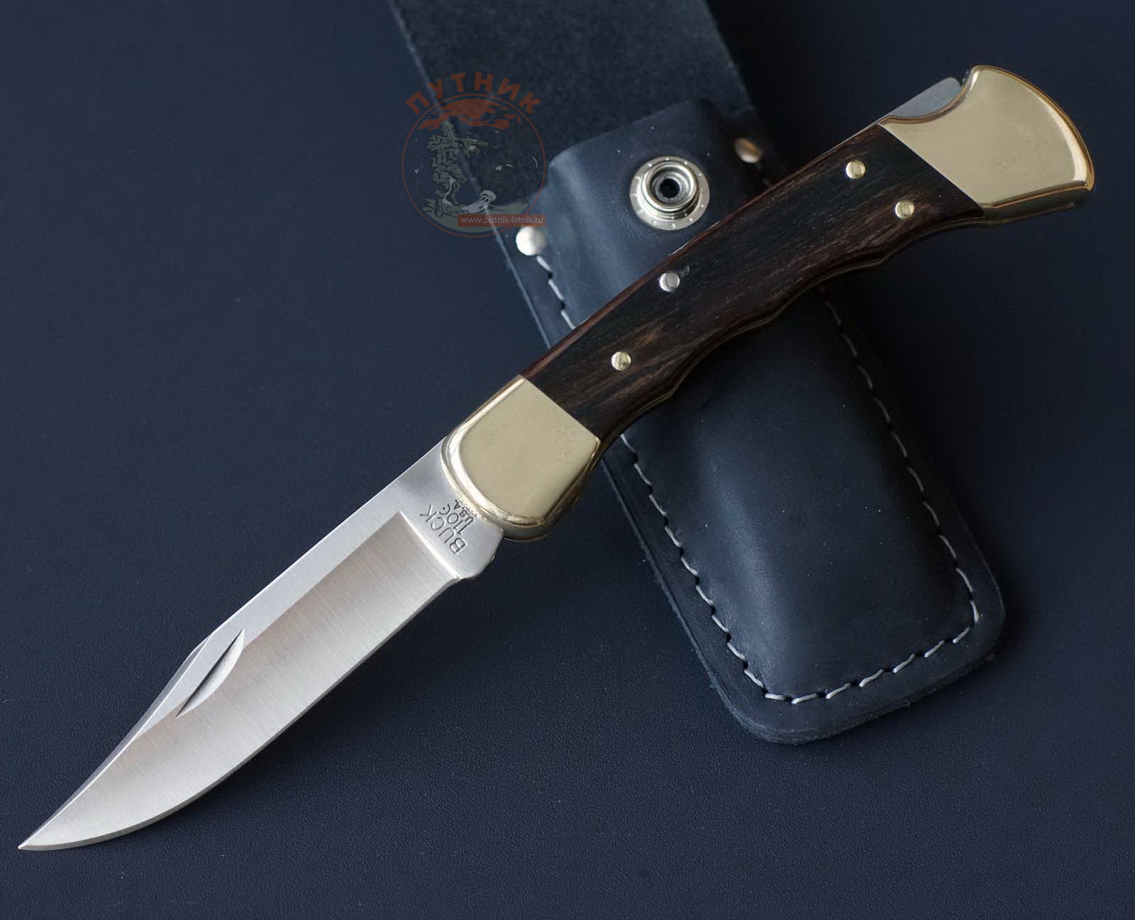 нож складной buck 110 folding hunter с чехлом
