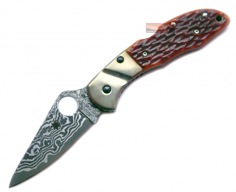 Нож Spyderco Delica Damascus C11JBOP