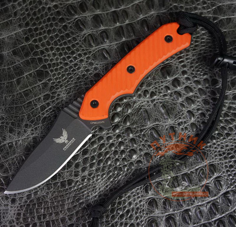 Freeman Outdoor Gear Compact 451 Black Blade Orange Handle - 451C
