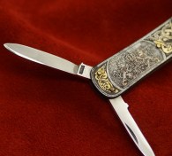 нож складной старинный zinger